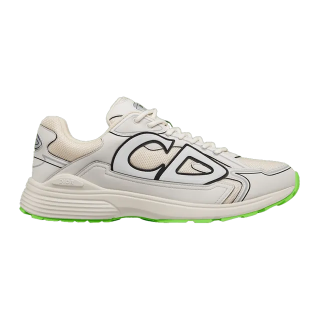 Dior Sneakers B30 Reflective Beige Green — Authentic Shoes & Footwear at CLZTURE