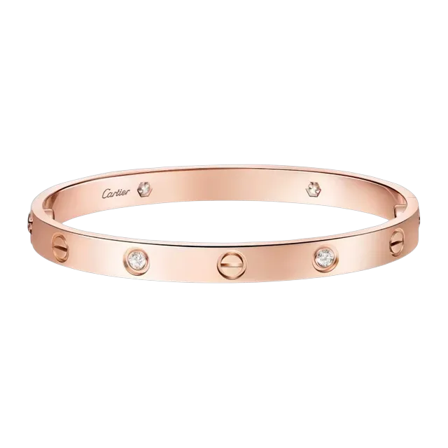Cartier Bracelet Love Classique 4 Diamants Gold — Authentic Jewelry at CLZTURE