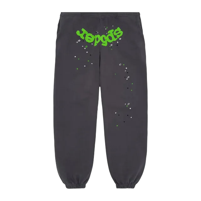 Sp5der Wait Web Sweatpant Slate Grey — Authentic Pants & Trousers at CLZTURE