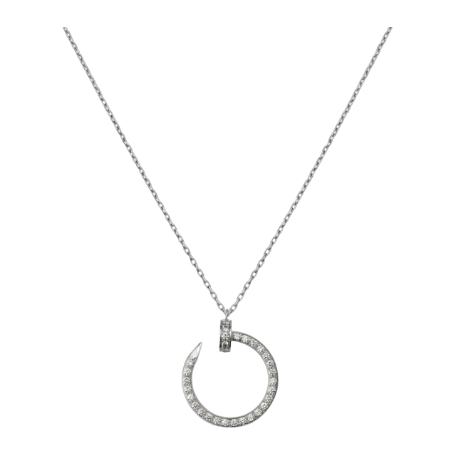 Cartier Pendentif Juste Un Clou Diamants Silver — Authentic Jewelry at CLZTURE