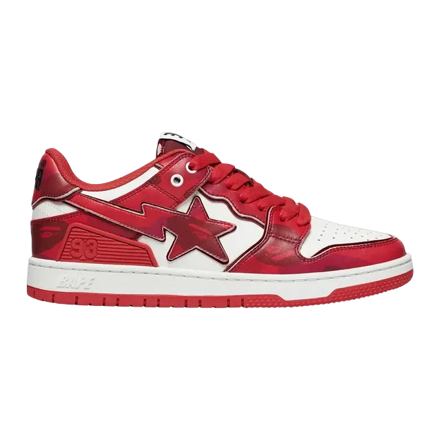 BAPE Sk8 Sta #1 Color Camo Pack – Red — Authentic Shoes & Footwear at CLZTURE