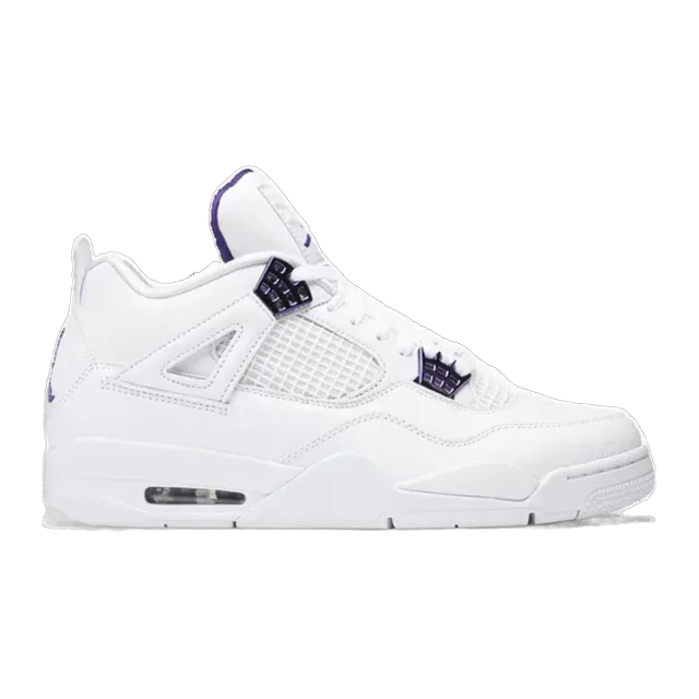 Air Jordan Nike Air Jordan4 Retro Metallic Purple — Authentic Jordan at CLZTURE