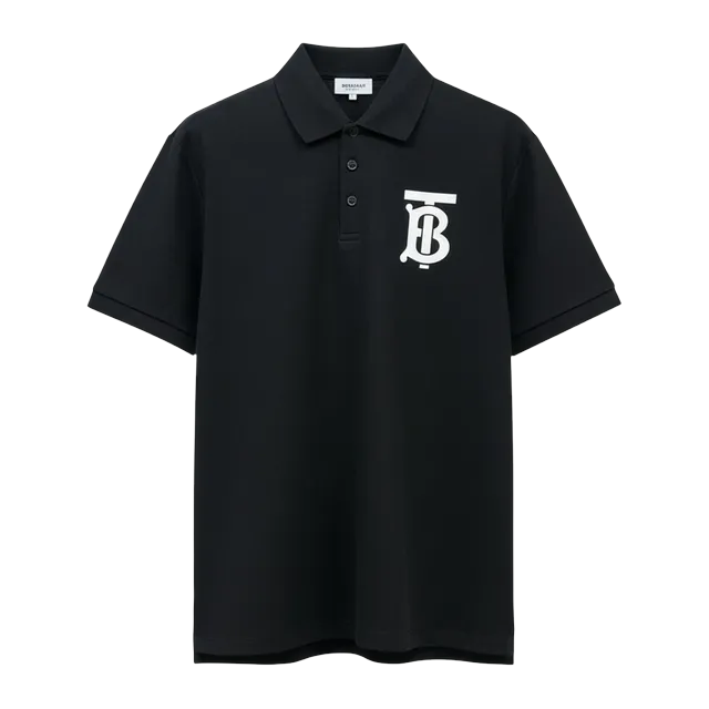 Burberry Polo Cotton Logo Grey — Authentic T-Shirts at CLZTURE