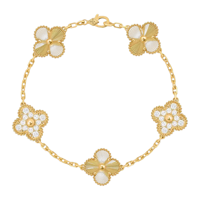 Van Cleef & Arpels Vintage Alhambra 5 Motifs Gold — Authentic Jewelry at CLZTURE