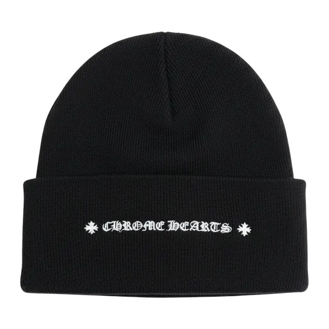 Chrome Hearts Beanie Logo Black — Authentic Accessories at CLZTURE