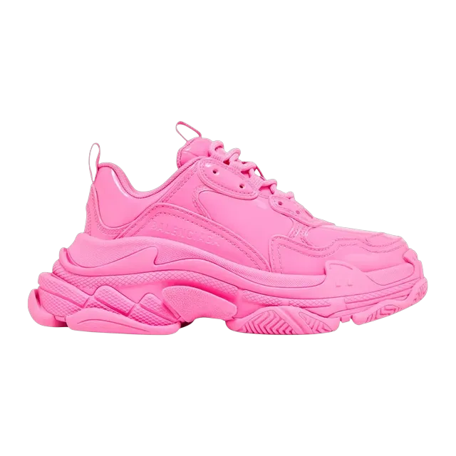 Balenciaga Triple S Pink Patent — Authentic Shoes & Footwear at CLZTURE