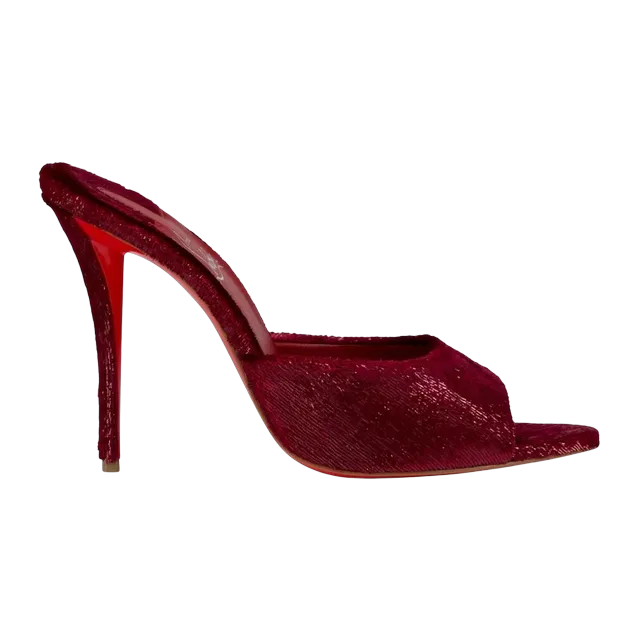 Christian Louboutin Miss z Mule 100Mm Red — Authentic Shoes & Footwear at CLZTURE
