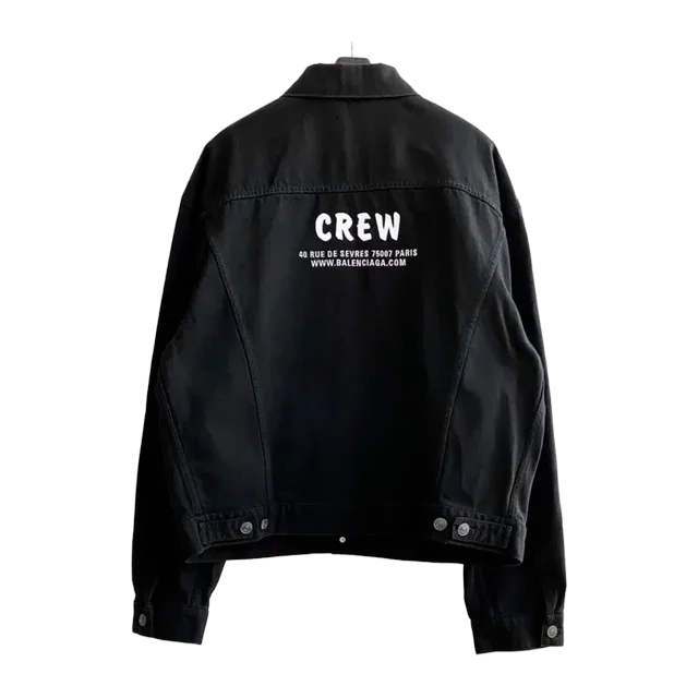 Balenciaga Crew Denim Jacket — Authentic Balenciaga at CLZTURE