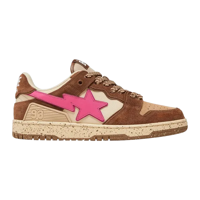 BAPE Sk8 Sta #6 Brown Pink — Authentic Shoes & Footwear at CLZTURE
