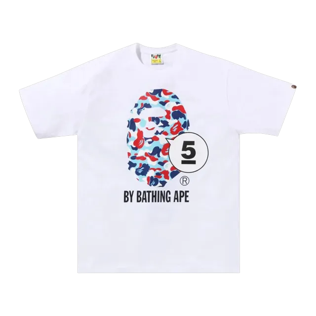 BAPE By Bathing Ape 5Th Anniversary Paris T-Shirt White — Authentic T-Shirts at CLZTURE