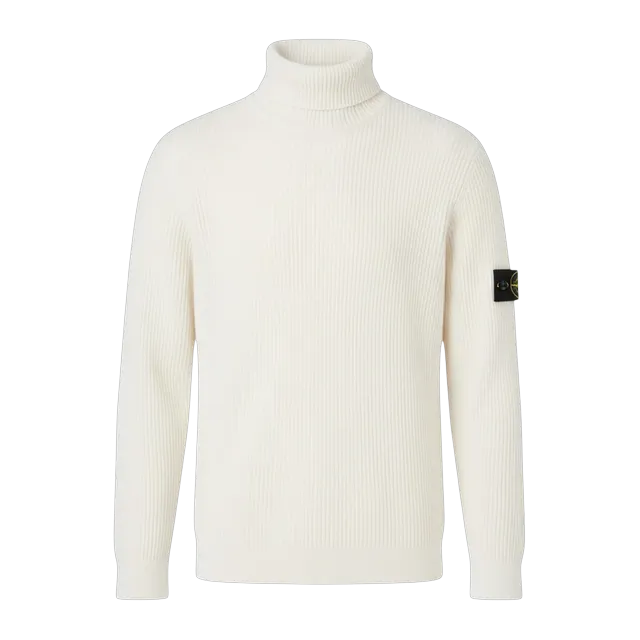 Stone Island Full Rib Rws Wool White — Authentic at CLZTURE