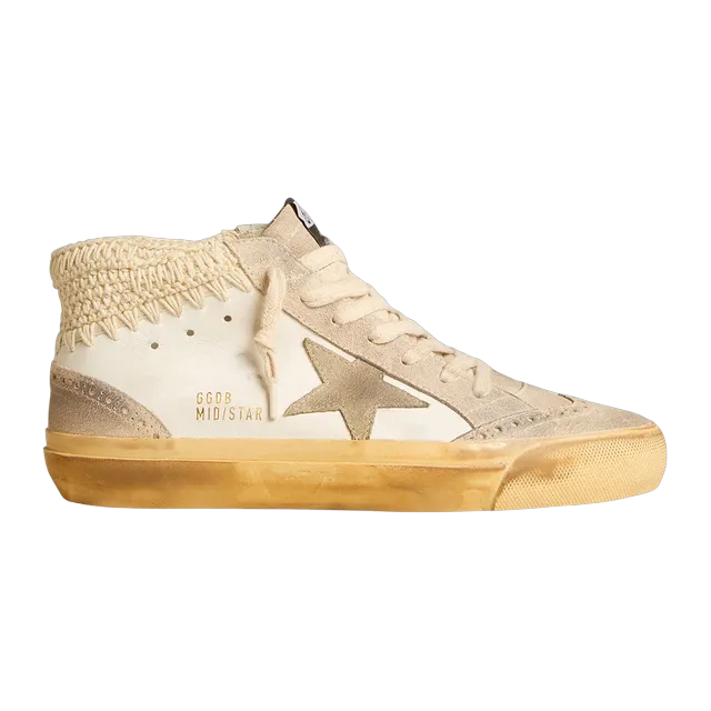 Golden Goose Sneakers Mid Star White — Authentic Golden Goose in stock at CLZTURE