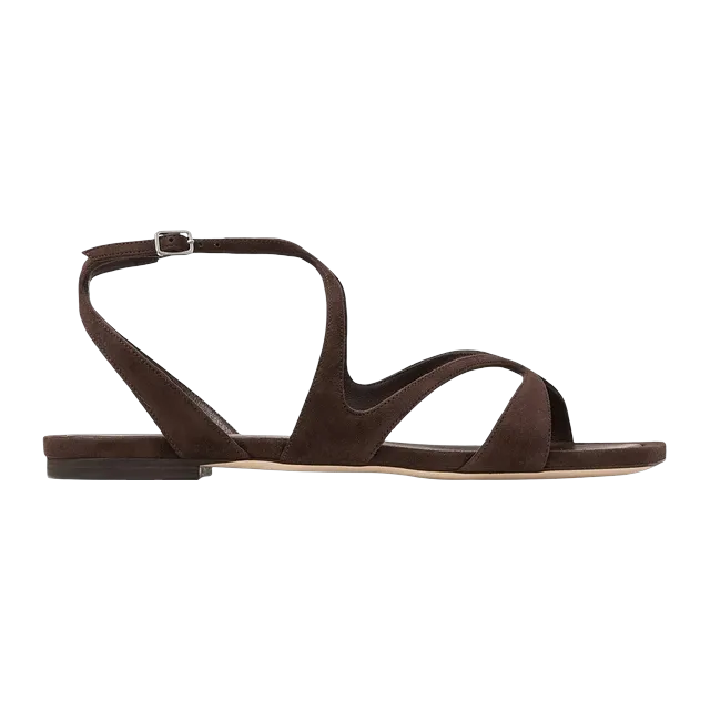 Jimmy Choo Ayla Flat Brown — Authentic Jimmy Choo in stock at CLZTURE