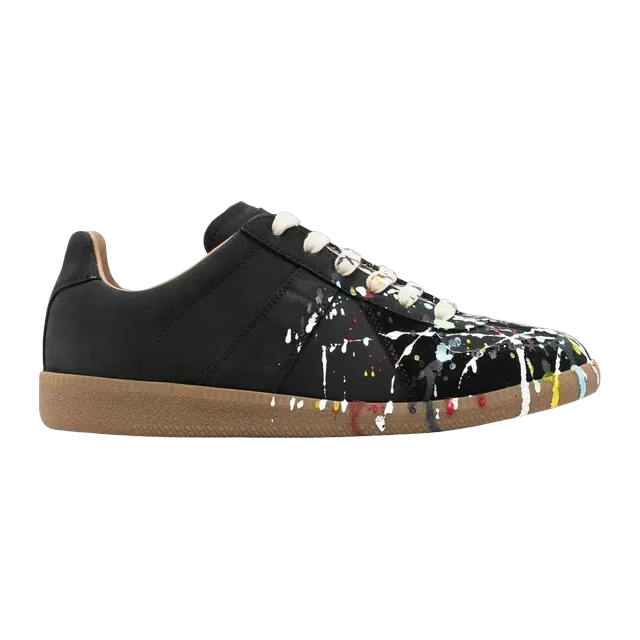 Maison Margiela Sneakers Replica Paint Black — Authentic Shoes & Footwear at CLZTURE