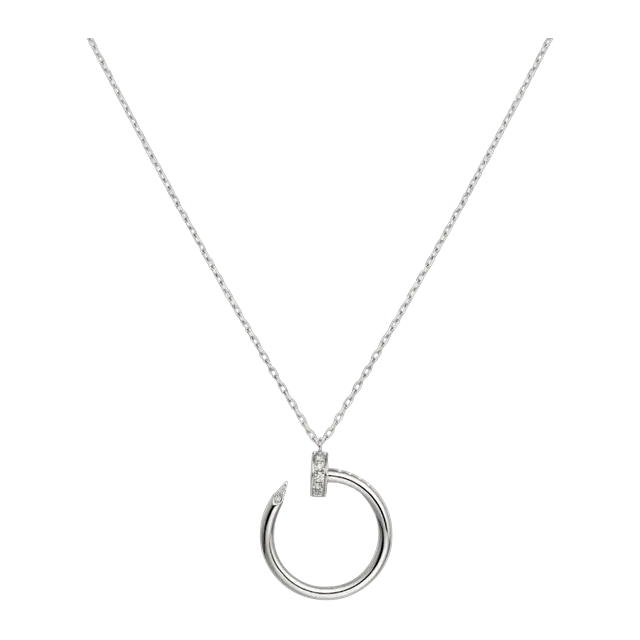 Cartier Pendentif Juste Un Clou Diamants Silver — Authentic Jewelry at CLZTURE