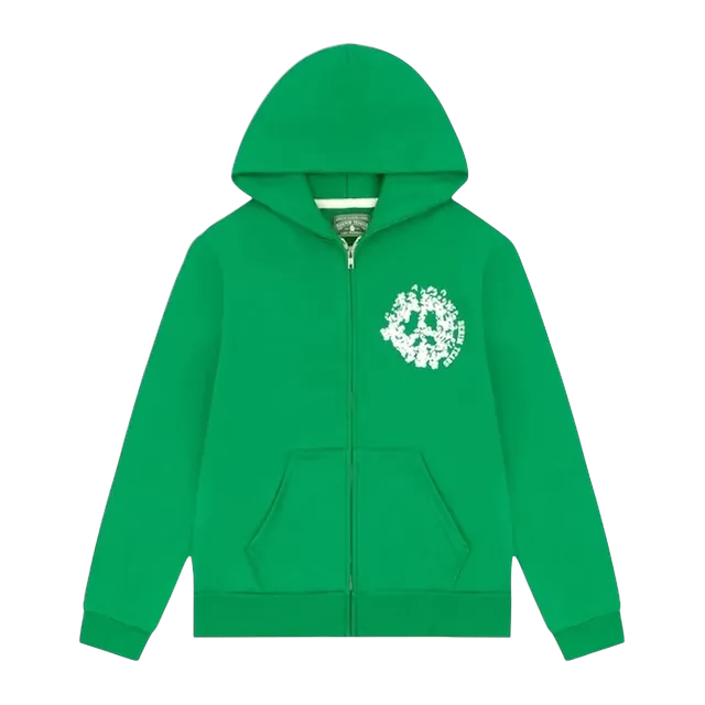 Denim Tears Denim University Zip Hoodiegreen Green — Authentic Hoodies & Sweats at CLZTURE