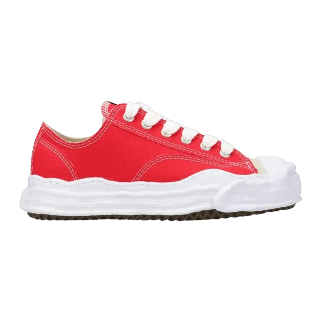 Mihara Yasuhiro Hank Og Sole Canvas Low Red — Authentic Shoes & Footwear at CLZTURE
