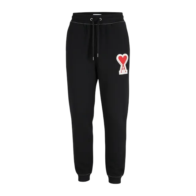 AMI Paris Big Logo Pants Black — Authentic Pants & Trousers at CLZTURE