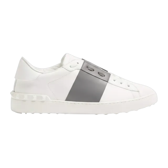 Valentino Sneakers Open White Grey — Authentic Shoes & Footwear at CLZTURE