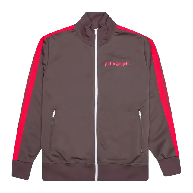 Palm Angels Classic Logo Track Brown — Authentic Jackets & Outerwear at CLZTURE