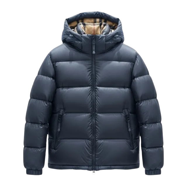 Burberry Down Puffer Jacket Midnight Blue — Authentic Jackets & Outerwear at CLZTURE