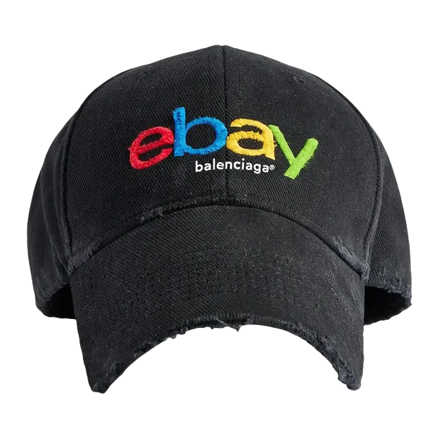 Balenciaga Ebay Cap Black/Multicolor — Authentic Accessories at CLZTURE