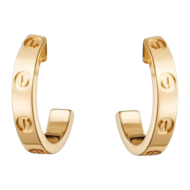 Cartier Créoles Love Petit Gold — Authentic Cartier in stock at CLZTURE