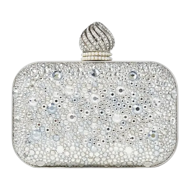 Jimmy Choo Micro Cloud Grey — Authentic Clutches & Pouches at CLZTURE