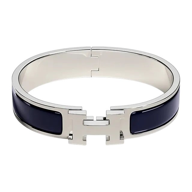 Hermès Bracelet Clic h Navy — Authentic Hermès in stock at CLZTURE