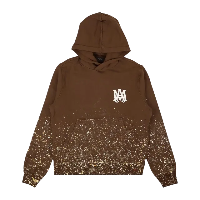Amiri Crystal Painter Hooded Sweatshirt Brown — Authentic Hoodies & Sweats at CLZTURE