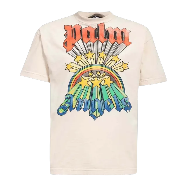Palm Angels Rainbow Stars Beige — Authentic Palm Angels in stock at CLZTURE