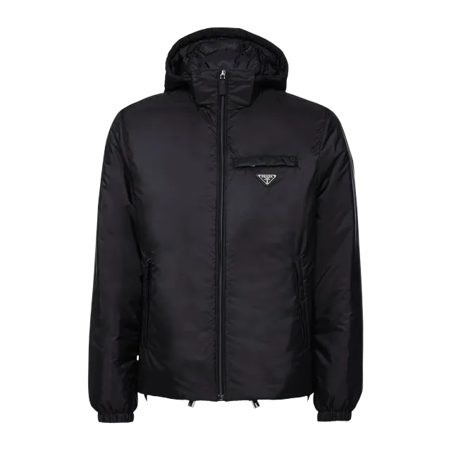 Prada Puffer Jacket Re-Nylon Black — Authentic Jackets & Outerwear at CLZTURE