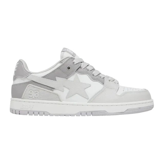 BAPE Sk8 Sta #5 M1 White Grey — Authentic Shoes & Footwear at CLZTURE