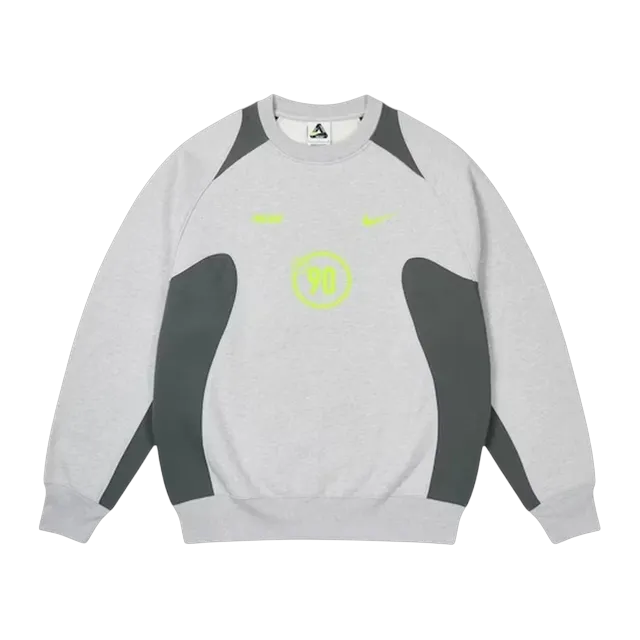 Palace Nike x Total 90 Crew Grey — Authentic Hoodies & Sweats at CLZTURE