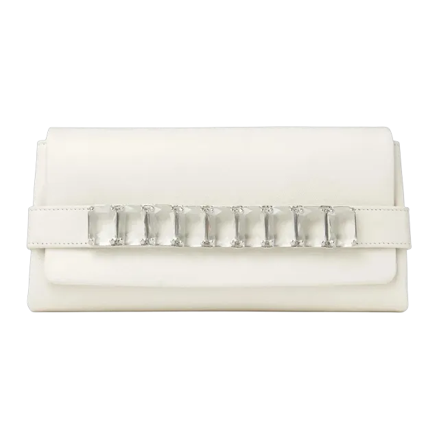 Jimmy Choo Kya White — Authentic Clutches & Pouches at CLZTURE
