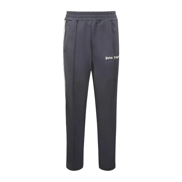Palm Angels Classic Track Pants Dark Grey/Off White — Authentic Pants & Trousers at CLZTURE
