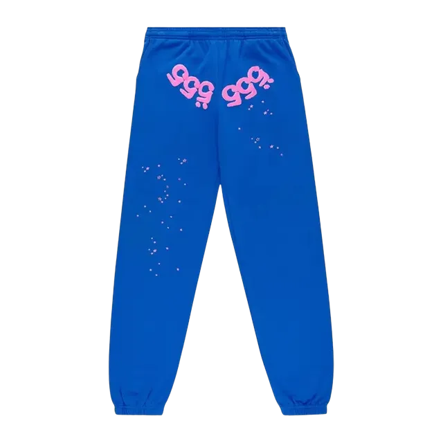 Sp5der Angel Number Sweatpant Blue — Authentic Pants & Trousers at CLZTURE