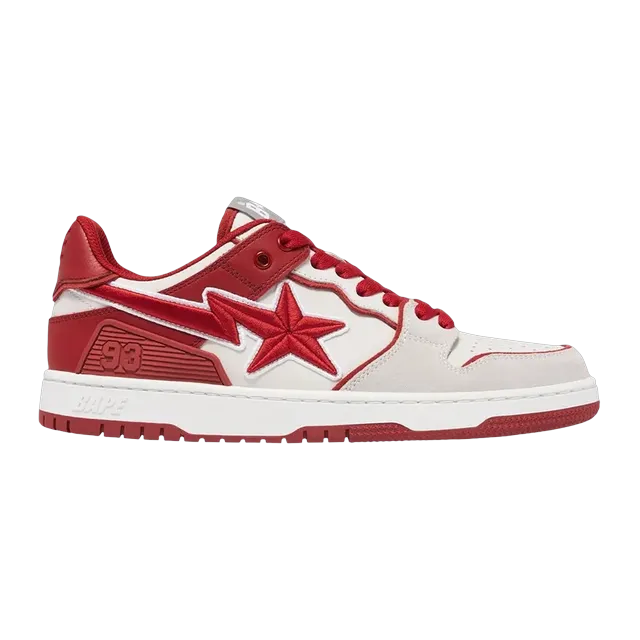 BAPE Sk8 Sta #5 Red — Authentic Shoes & Footwear at CLZTURE