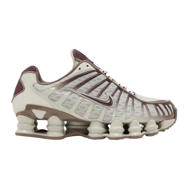 Nike Shox TL Light Bone Burgundy Crush — Authentic Shoes & Footwear at CLZTURE