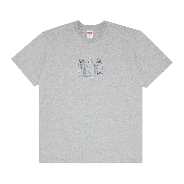 Supreme Three Kings T-Shirt Heather Grey — Authentic Supreme in stock at CLZTURE