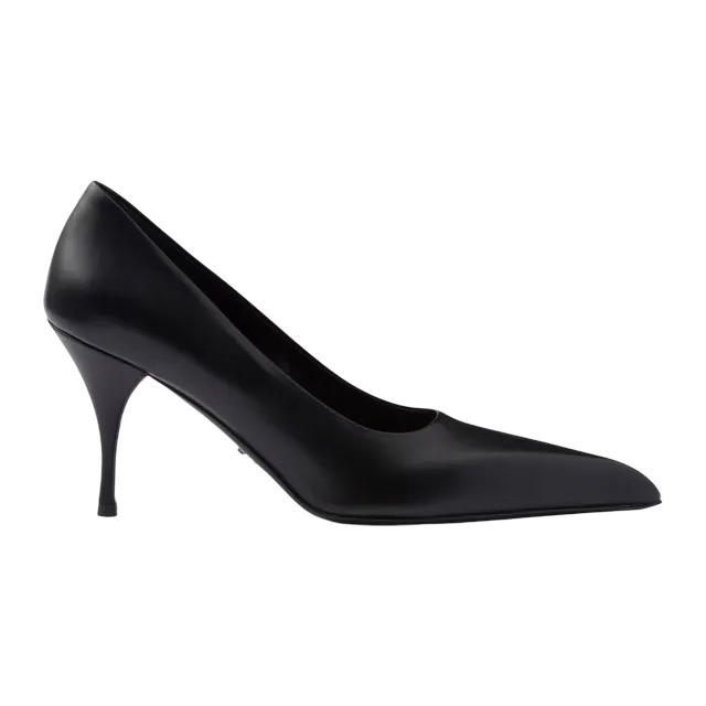 Prada Leather Pumps 85Mm Black — Authentic Shoes & Footwear at CLZTURE