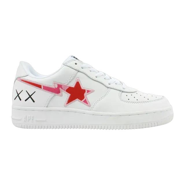 BAPE Kaws x Bapesta Fs-001 Low Red Camo — Authentic Shoes & Footwear at CLZTURE