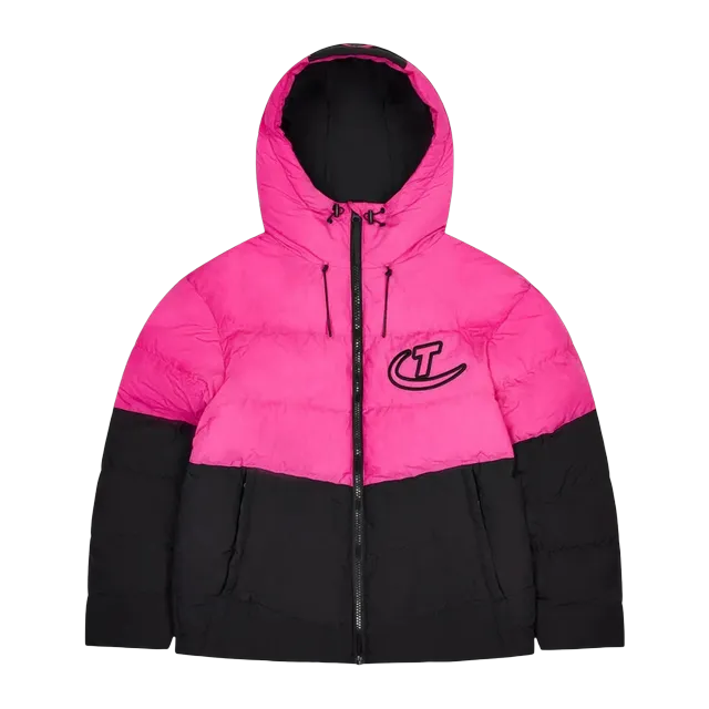 Trapstar Hyperdrive Hooded Puffer Black Pink — Authentic Jackets & Outerwear at CLZTURE