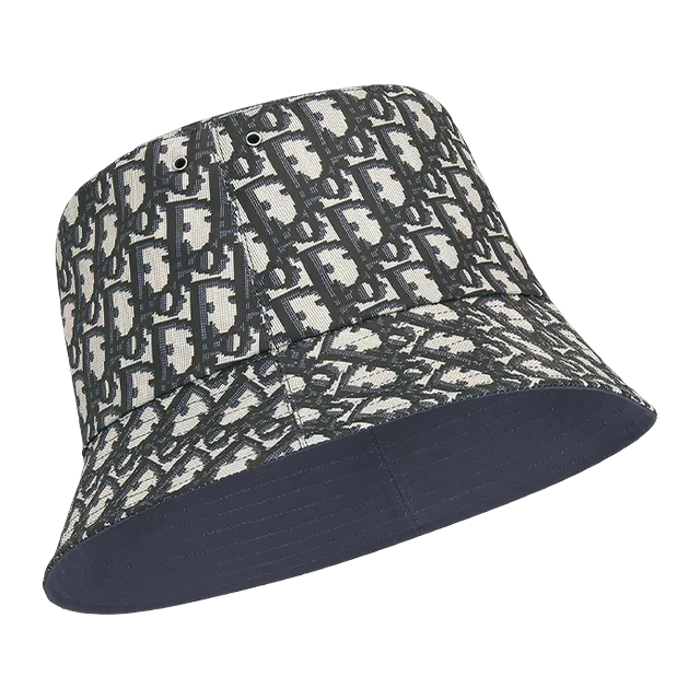 Dior Bucket Hat Oblique Grey — Authentic Accessories at CLZTURE