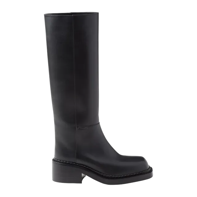 Prada Leather Boots Black — Authentic Boots at CLZTURE