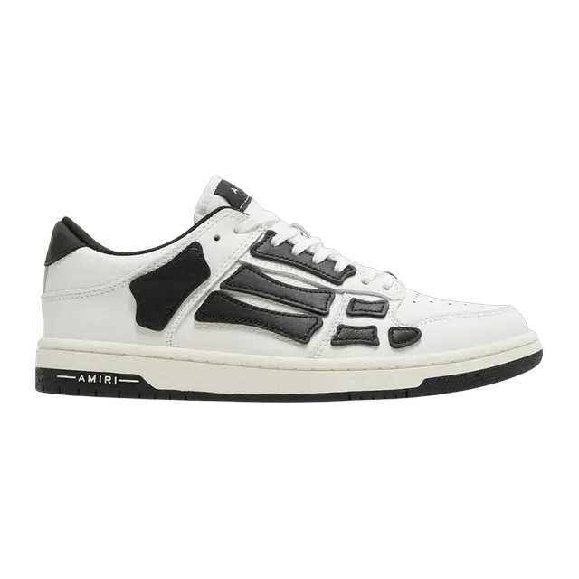 Amiri Skel Top Low White Black — Authentic Shoes & Footwear at CLZTURE