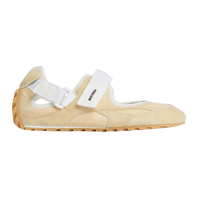 Bottega Veneta Mary-Jane Orbit Flash Beige — Authentic Shoes & Footwear at CLZTURE